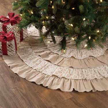 Carol Christmas Tree Skirt 60 VHC Brands - The Fox Decor
